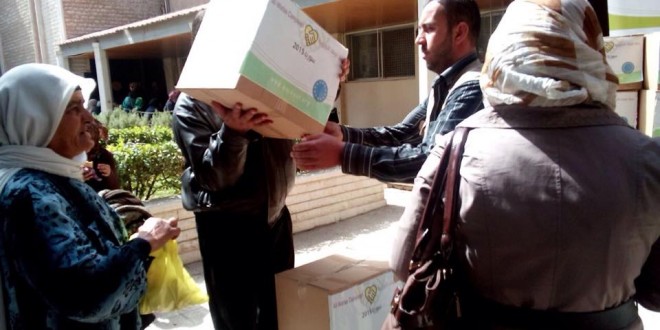 ” الوفاء الأوروبية” تبدأ مشروع توزيع السلل الغذائية في العاصمة دمشق