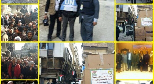 حملة الوفاء تدخل مخيم اليرموك