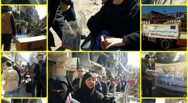 لليوم السابع على التوالي تستمر حملة الوفاء بالعطاء لأهالي مخيم اليرموك